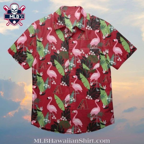 Flamingo Finesse Arizona Diamondbacks Aloha Shirt – Tropical Wildlife Edition