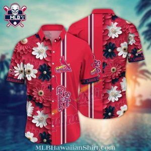 Floral Fervor St. Louis Cardinals Red Tropical Hawaiian Shirt