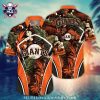 Tropical Monstera And Logo Print MLB San Diego Padres Hawaiian Shirt