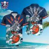 Golden Palms Detroit Tigers Dark Hawaiian Shirt