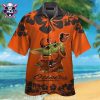 Baltimore Orioles White Hibiscus Floral Pattern Shirt