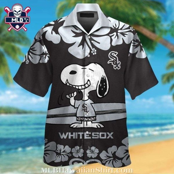 Hibiscus Flowers Snoopy Hawaiian Chicago White Sox Shirt