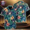 Houston Astros Starry Night Palm Tree Hawaiian Aloha Shirt