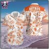 Houston Astros Monochrome Floral Hawaiian Shirt