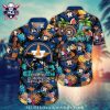 Los Angeles Angels Splat Design Baseball Hawaiian Shirt