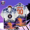 Los Angeles Angels Jungle Leaves Tropical Hawaiian Shirt