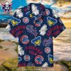 Hawaiian Sunset – Chicago Cubs Red and Blue Aloha Shirt