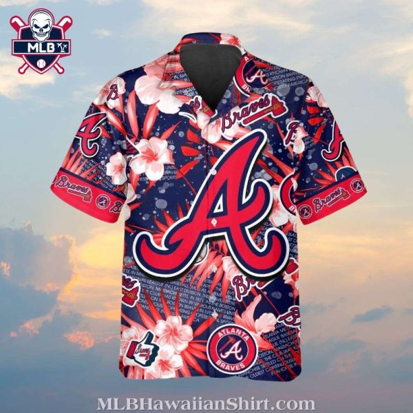 Island Icons Atlanta Braves Hawaiian Shirt – Colorful Emblem Mix