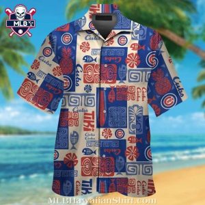 Island Play Ball – Cubs Patterned MLB Hawaiian Chicago Cubs Shirt