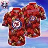 Oceanfront Washington Nationals Hawaiian Shirt – Palm Silhouette Night