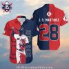 Hanley Ramirez Boston Red Sox Striped Player Hawaiian Shirt