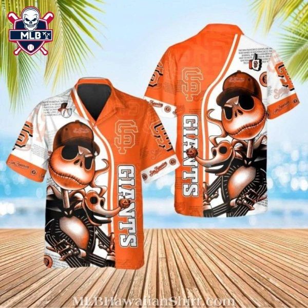 Jack Skellington Graphic SF Giants Hawaiian Shirt – A Spooktacular Twist On Team Spirit