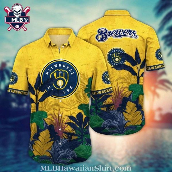 Jungle Fever – Milwaukee Brewers Lush Foliage Hawaiian Shirt