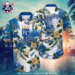 Kansas City Royals White Floral Majesty Hawaiian Shirt