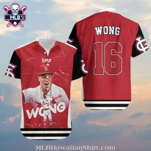 Kolten Wong Celebration – Cardinals Baseball Hawaiian Shirt