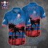 Festive Santa’s Summer Vacation Graphic LA Dodgers Hawaiian Shirt