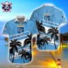 Royal Blue Floral Kansas City Royals Hawaiian Shirt With Team Logo Emblems