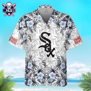 Light Floral Chicago White Sox Tropical Aloha Shirt