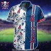 Los Angeles Angels Traditional Tribal Design Hawaiian Shirt