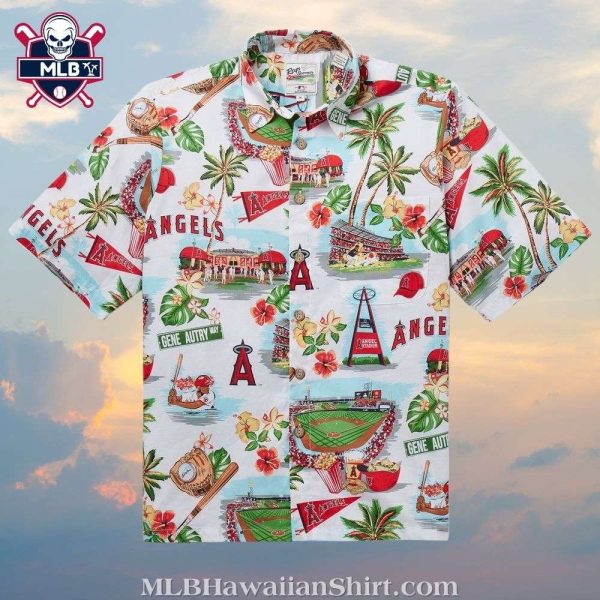 Los Angeles Angels Stadium Palms Hawaiian Shirt