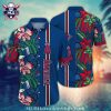 Los Angeles Angels Tropical Hawaiian Shirt With Hibiscus And Pineapple Motif