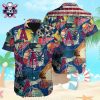 Surf And Turf LA Angels Tropical Shirt With Retro Car Palm Design