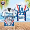 Minnie Mouse Hibiscus Delight – Dodgers Hawaiian Shirt Edition