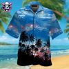 MLB LA Dodgers Hawaiian Shirt With Mickey Mouse And Tropical Flowers