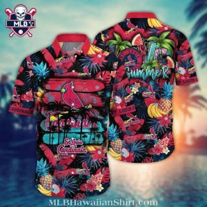 Love Summer – Sunset Palms St. Louis Cardinals Tropical Hawaiian Shirt