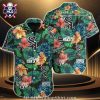 Monochrome Chicago White Sox Floral Design Aloha Shirt