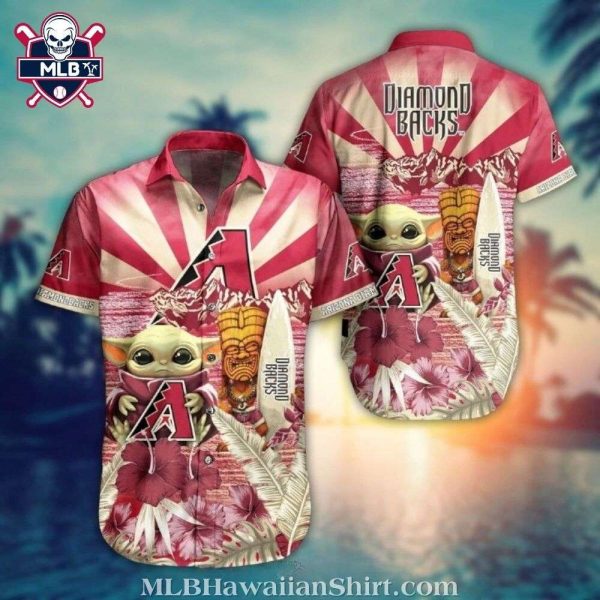 MLB Arizona Diamondbacks Baby Yoda Tiki Fantasy Hawaiian Shirt