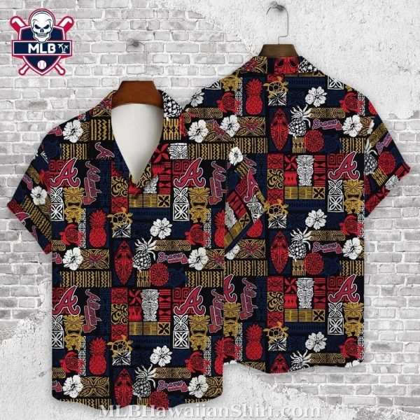 MLB Atlanta Braves Exotic Tiki Navy Hawaiian Shirt – Polynesian Patterns