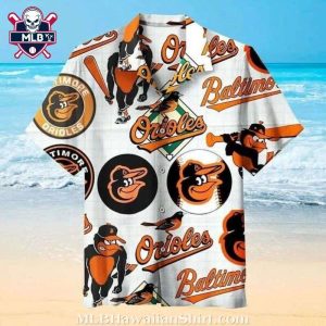 MLB Baltimore Orioles Classic Logo Hawaiian Shirt