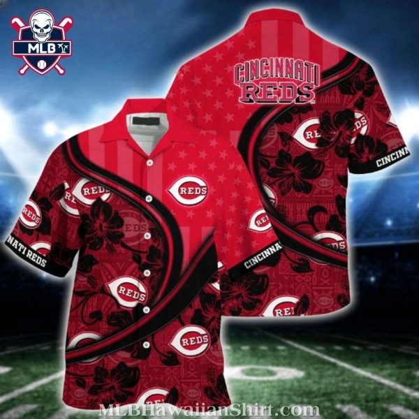 MLB Cincinnati Reds Fanatic Floral Hawaiian Shirt