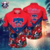 MLB Philadelphia Phillies Red And Blue Camo Accent Hawaiian Shirt