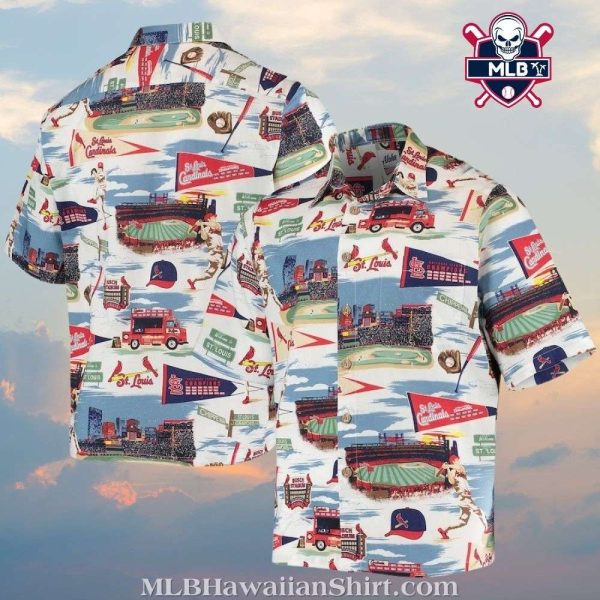 MLB St. Louis Cardinals Stadium Landscape Hawaiian Shirt