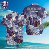 Rockies Customizable Name – Purple Leaves MLB Hawaiian Shirt