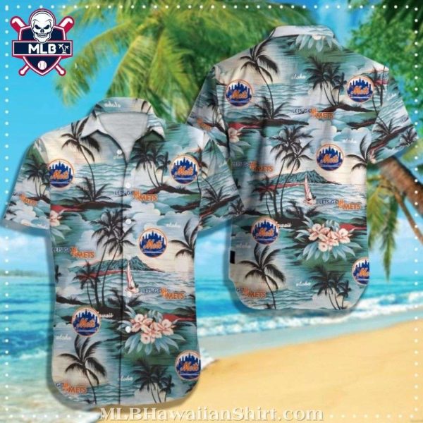 Mets Serene Beachside Retreat Hawaiian Shirt – Tropical Breeze Edition