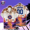 NY Mets Baseball And Palm Trees Hawaiian Shirt – Mets Summer Vibes Aloha