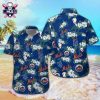 Mets Tropical Dusk Personalized White Hawaiian Shirt