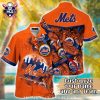 Mets Pride Personalized White And Orange Hawaiian Shirt