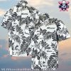 Tropical Tides Atlanta Braves Hawaiian Shirt – Vivid Red And Palm Silhouettes