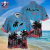 Miami Marlins Red Floral Pitch Aloha Shirt