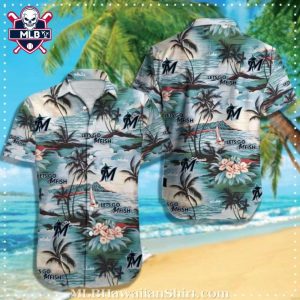 Miami Marlins Seaside Getaway Aloha Shirt – Classic White And Tropical