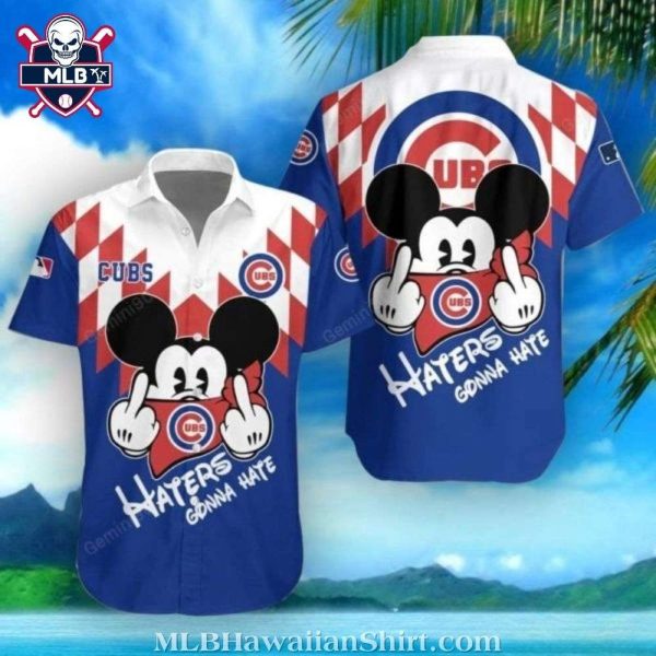 Mickey Graphic Haters Gonna Hate – Chicago Cubs Hawaiian Shirt