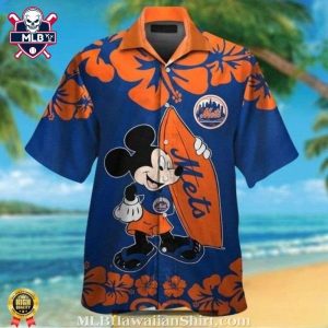 Mickey Mouse Hibiscus Mets Tropical Hawaiian Shirt – Unique Logo Design