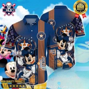 Mickey Mouse Player Houston Astros Hawaiian Shirt