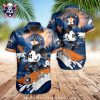 Los Angeles Angels Navy Hawaiian Shirt With White Floral Pattern