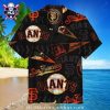 Golden State Giants Hawaiian Shirt – Vibrant Orange Beachscape