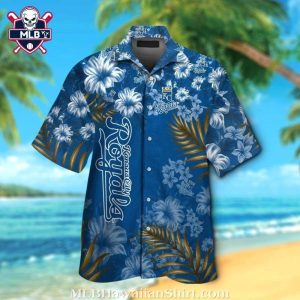 Midnight Floral Kansas City Royals Tropical Hawaiian Shirt